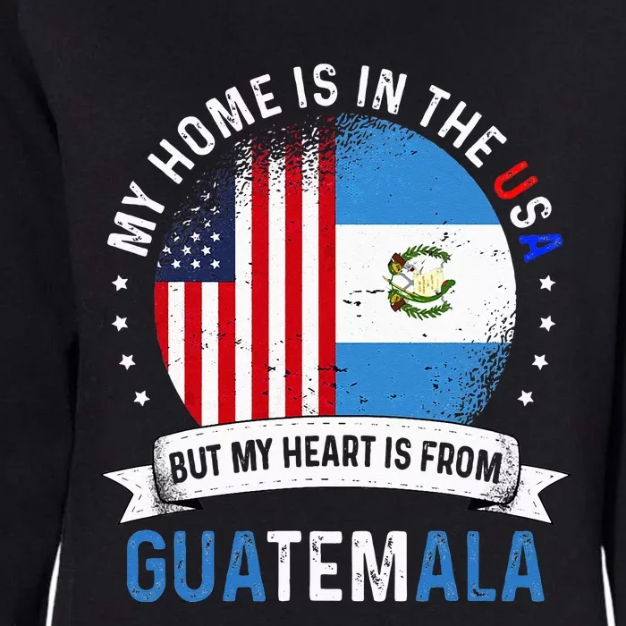 Guatemalan American Patriot Heart is from Guatemala Flag Womens California Wash Sweatshirt