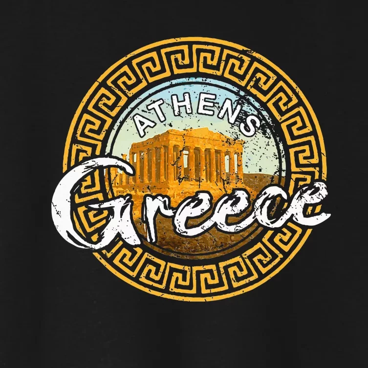 Greece Athens Parthenon Acropolis Women's Crop Top Tee