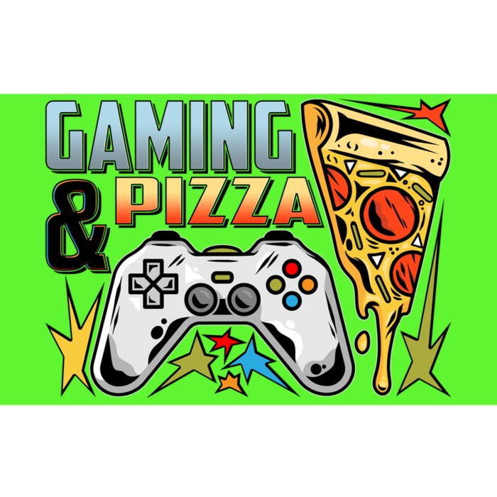 Gaming And Pizza Lover Fan Bumper Sticker