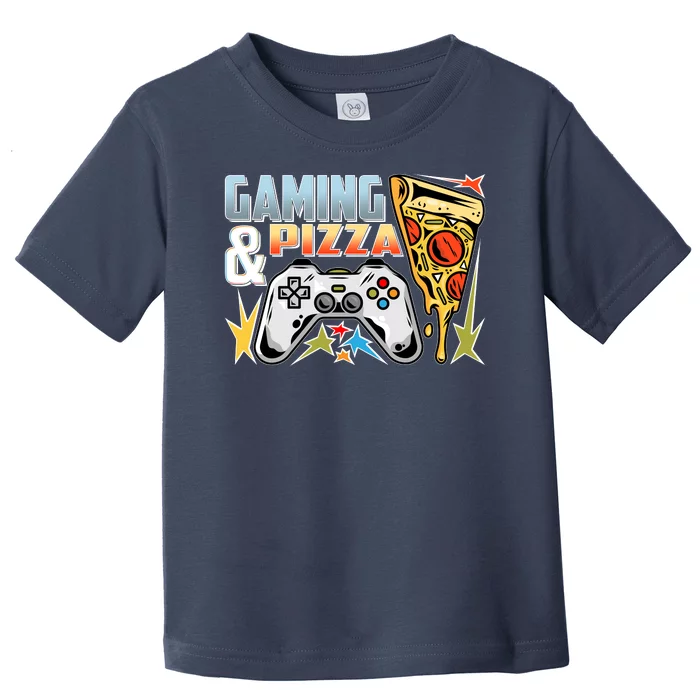 Gaming And Pizza Lover Fan Toddler T-Shirt