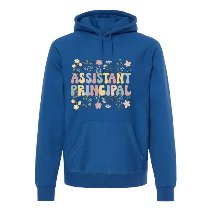 Groovy Assistant Principal Flowers Assistant Principals Gift Premium Hoodie