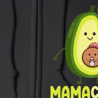 Great Avocado Pregnant Pregnancy Avocado Baby Full Zip Hoodie