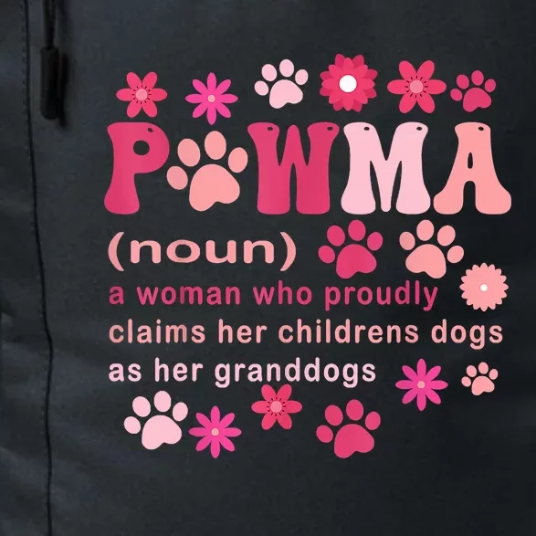 Groovy Art Pawma Noun Definition Mama Grandma Dog Lovers Daily Commute Backpack