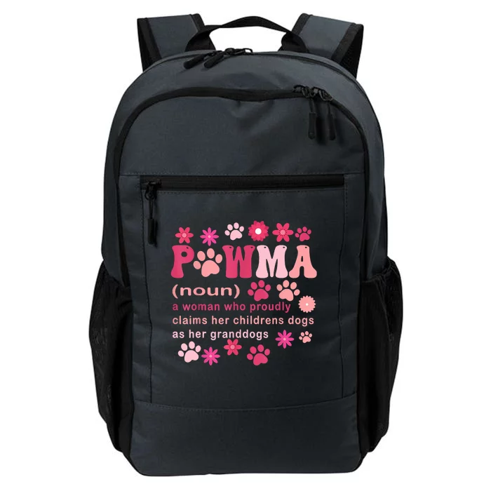 Groovy Art Pawma Noun Definition Mama Grandma Dog Lovers Daily Commute Backpack