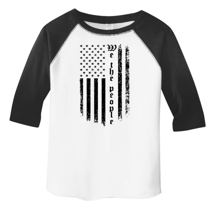 Grunge American Pride Toddler Fine Jersey T-Shirt