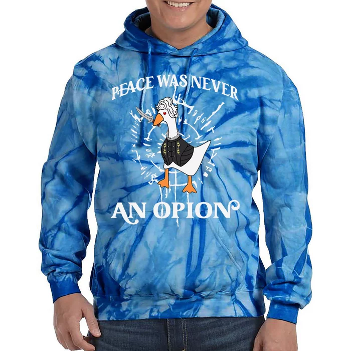 Goose Astarion Peace Was An Never Option Tie Dye Hoodie