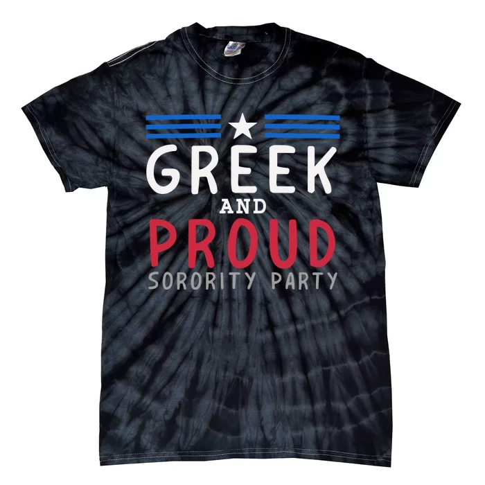 Greek And Proud Women Sorority Party Pro Kamala Harris Tie-Dye T-Shirt