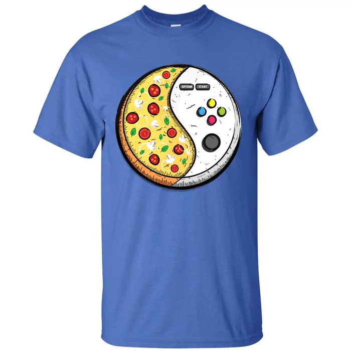 Gaming And Pizza Design For Gamer Gift Tall T-Shirt