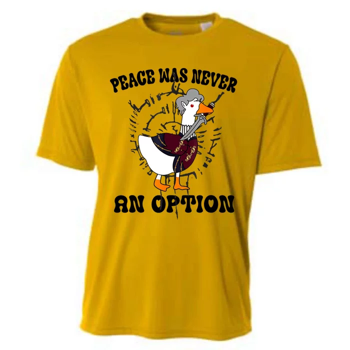 Goose Astarion Peace Was An Never Option Cooling Performance Crew T-Shirt