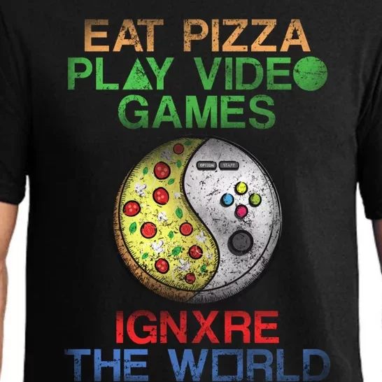 Gaming And Pizza Funny Quotes Theme Design For Video Gamer Gift Pajama Set