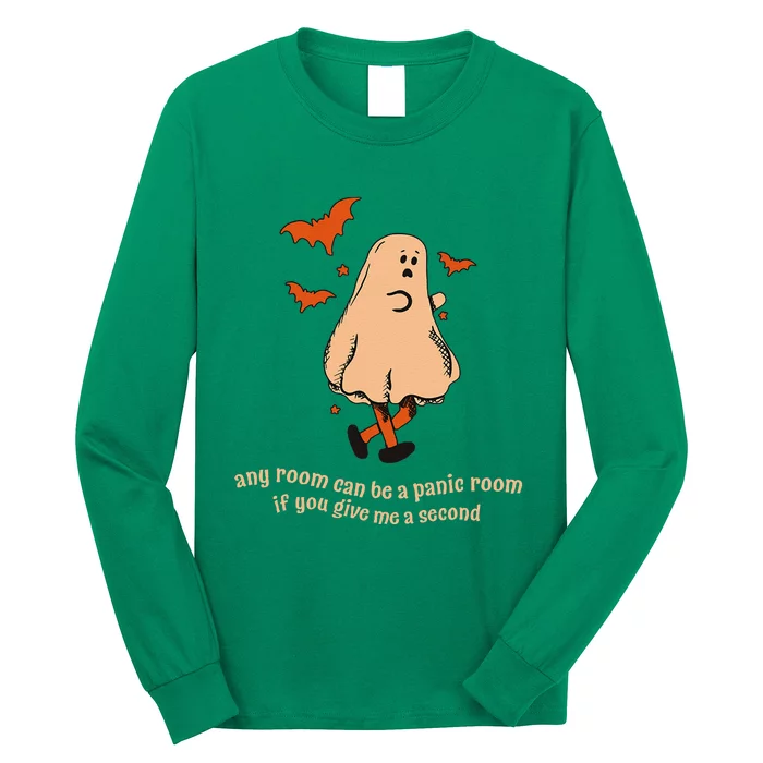 Ghost Any Room Can Be A Panic Room If You Give Me A Second Long Sleeve Shirt