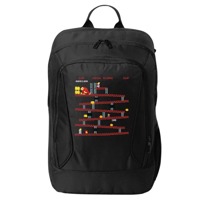 Gaming Arcade Retro Video Game Console Vintage Gamer Gifts City Backpack