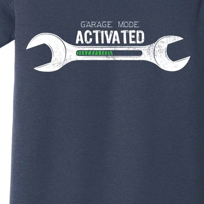 Garage Mode Activated Funny Mechanic Baby Bodysuit