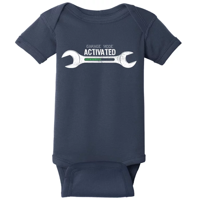 Garage Mode Activated Funny Mechanic Baby Bodysuit