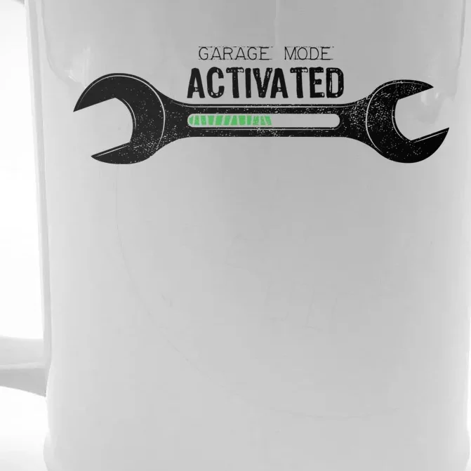 Garage Mode Activated Funny Mechanic Front & Back Beer Stein