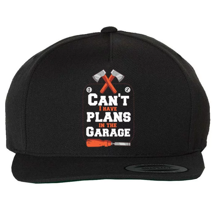 Garage Plans Wool Snapback Cap