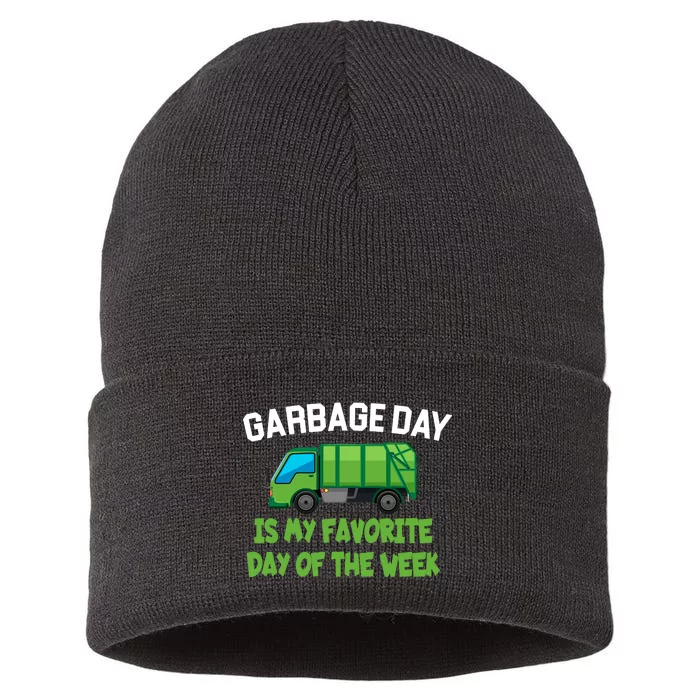 Garbage Day Is My favorite Day Sustainable Knit Beanie