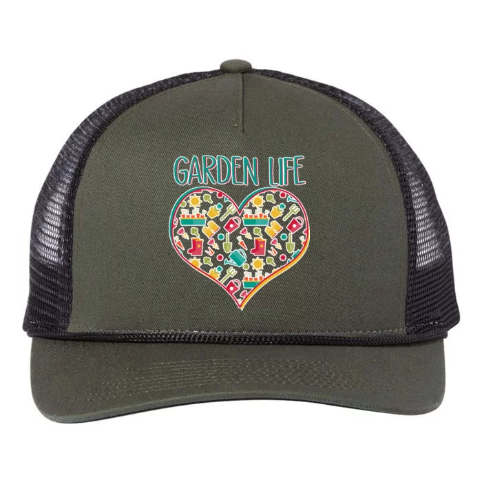 Garden Life Doodle Retro Rope Trucker Hat Cap