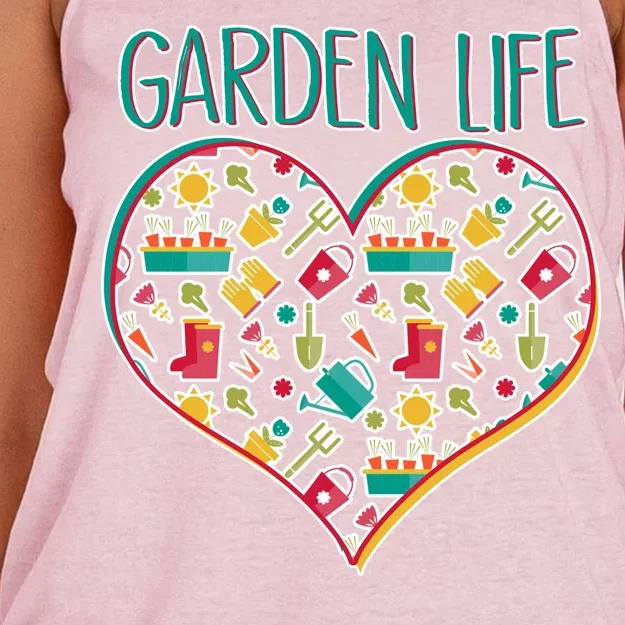 Garden Life Doodle Women's Knotted Racerback Tank