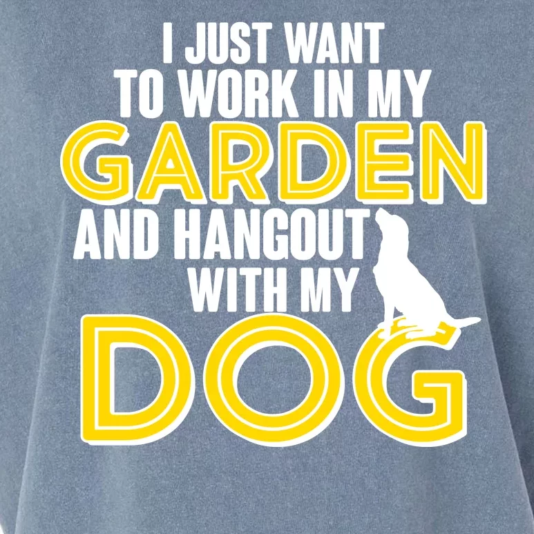 Gardening And Hangout With My Dogs Garment-Dyed Women's Muscle Tee