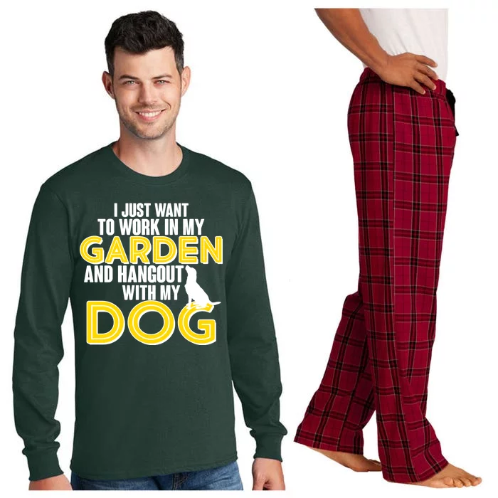 Gardening And Hangout With My Dogs Long Sleeve Pajama Set