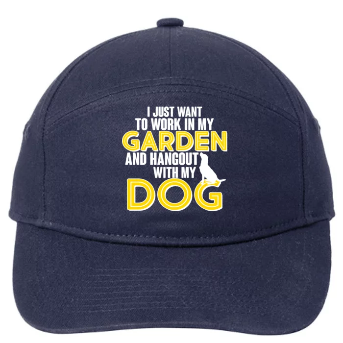 Gardening And Hangout With My Dogs 7-Panel Snapback Hat