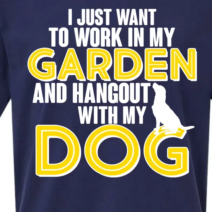 Gardening And Hangout With My Dogs Sueded Cloud Jersey T-Shirt