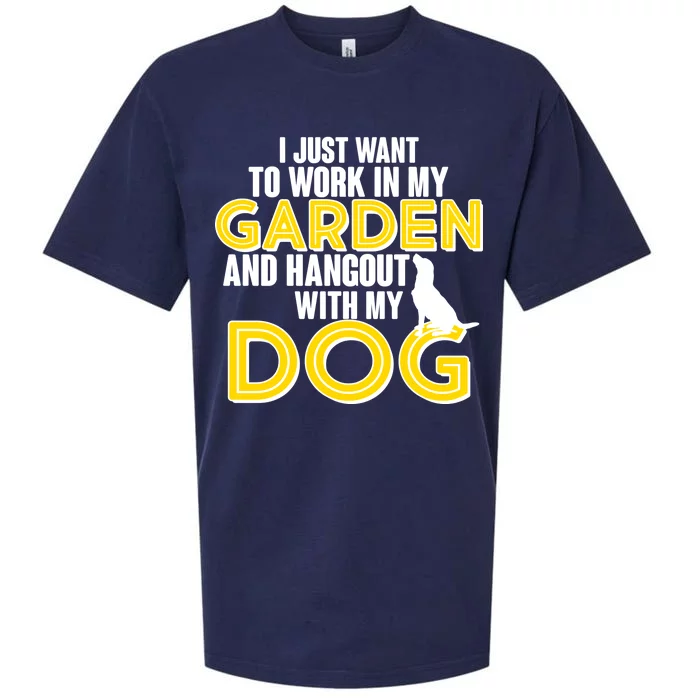 Gardening And Hangout With My Dogs Sueded Cloud Jersey T-Shirt