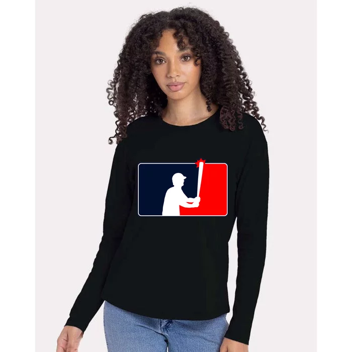 Gardner Banging The Dugout Roof Womens Cotton Relaxed Long Sleeve T-Shirt