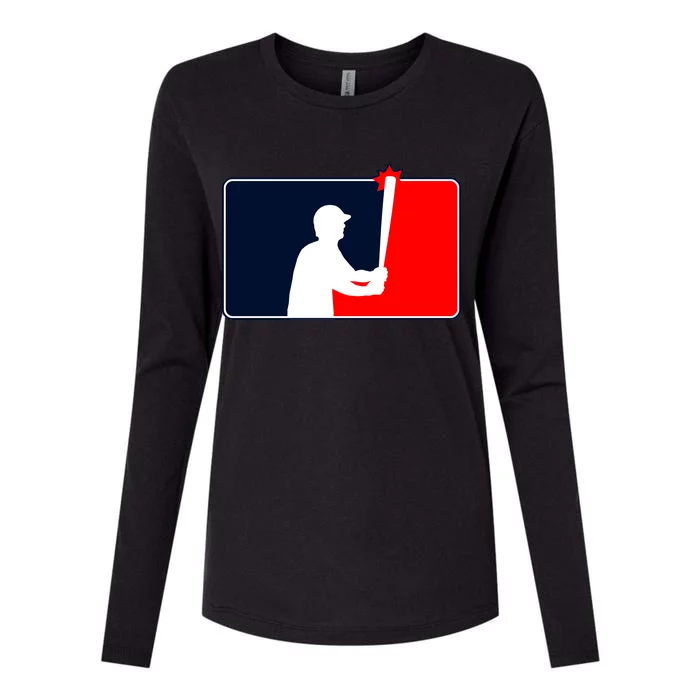 Gardner Banging The Dugout Roof Womens Cotton Relaxed Long Sleeve T-Shirt