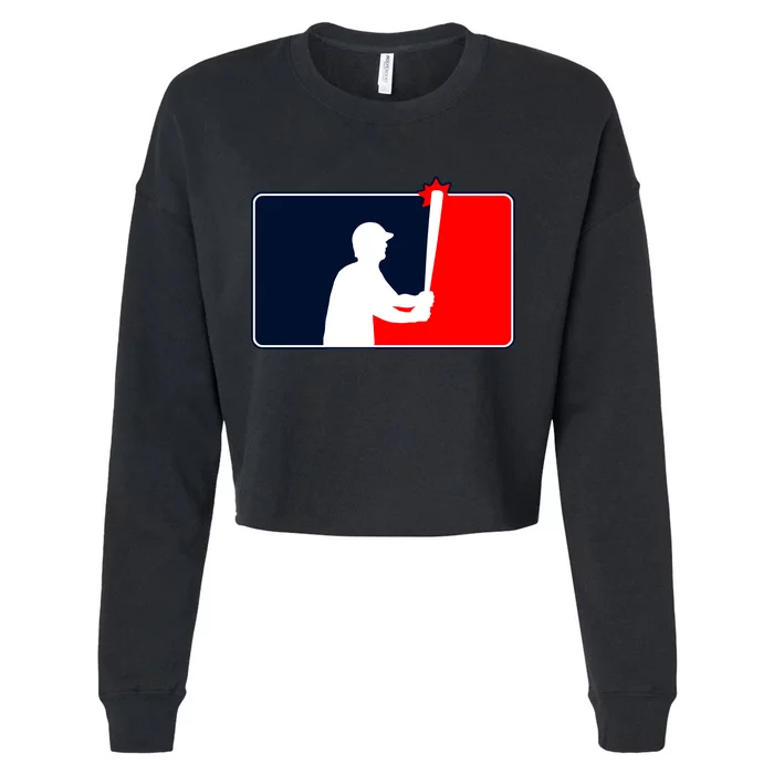 Gardner Banging The Dugout Roof Cropped Pullover Crew