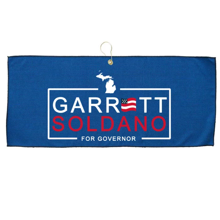 Garret Soldano For Governor Election Large Microfiber Waffle Golf Towel