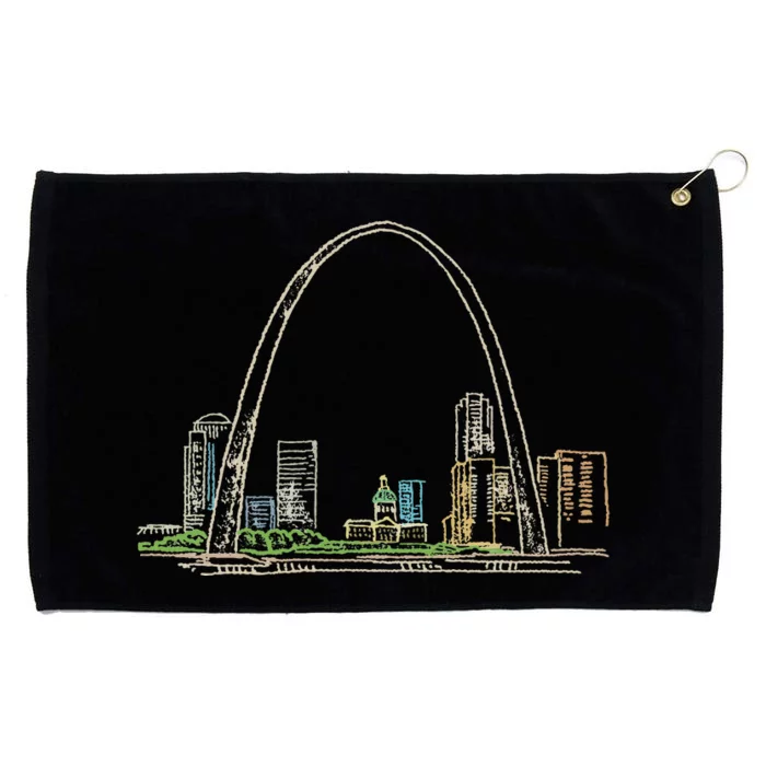 Gateway Arch St Louis Grommeted Golf Towel