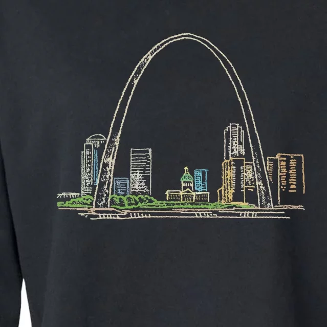 Gateway Arch St Louis Cropped Pullover Crew