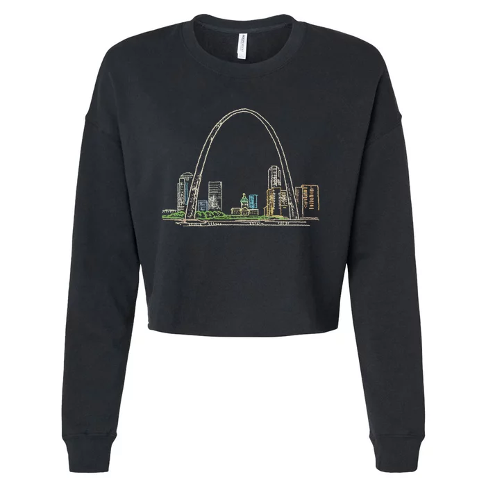 Gateway Arch St Louis Cropped Pullover Crew