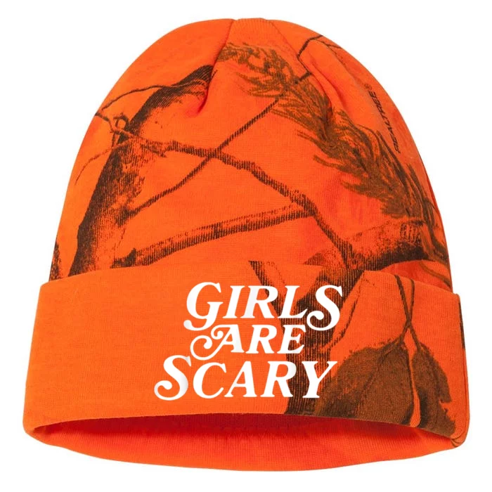 Girls Are Scary Funny Tees Gift Kati - 12in Camo Beanie