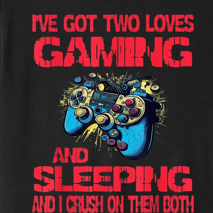 Gaming And Sleeping Gamer Valentines Day Teens ChromaSoft Performance T-Shirt