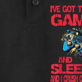 Gaming And Sleeping Gamer Valentines Day Teens Dry Zone Grid Performance Polo