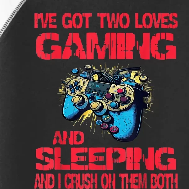 Gaming And Sleeping Gamer Valentines Day Teens Toddler Fine Jersey T-Shirt