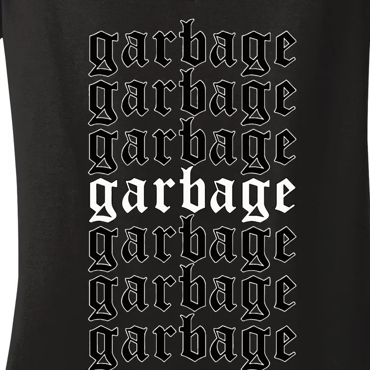 Garbage Aesthetic Soft Grunge Goth Egirl Eboy Women's V-Neck T-Shirt