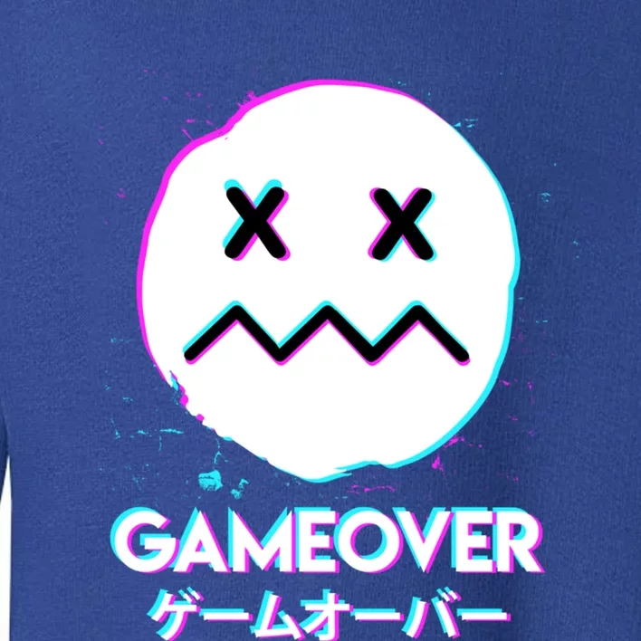 Gameover Acid Smile Techno Music Japan Design Gift Toddler Sweatshirt