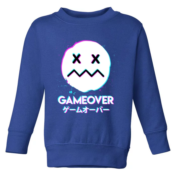 Gameover Acid Smile Techno Music Japan Design Gift Toddler Sweatshirt