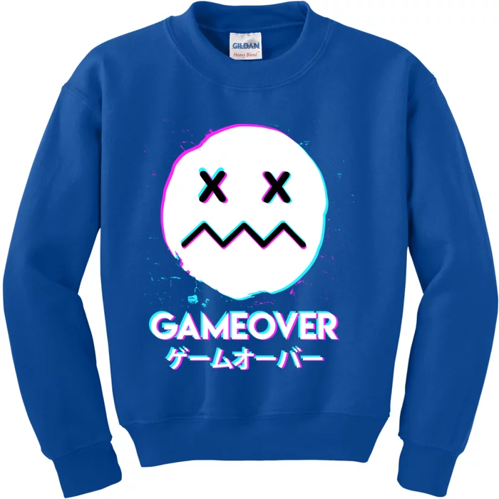 Gameover Acid Smile Techno Music Japan Design Gift Kids Sweatshirt