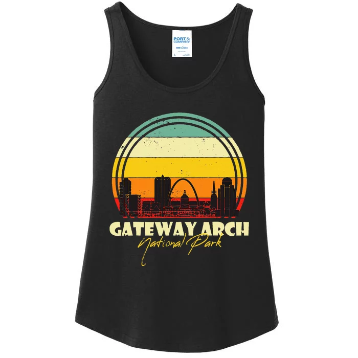 Gateway Arch St Louis National Park Missouri Souvenir Ladies Essential Tank