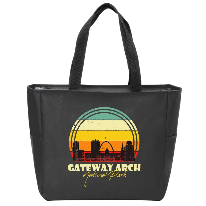 Gateway Arch St Louis National Park Missouri Souvenir Zip Tote Bag