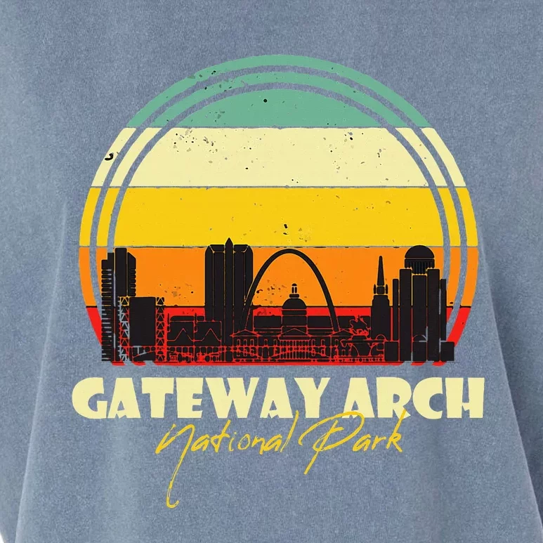 Gateway Arch St Louis National Park Missouri Souvenir Garment-Dyed Women's Muscle Tee