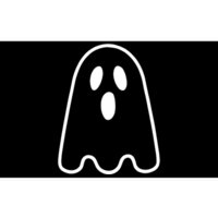 Ghost Adult Silly Ghost Face Costume Bumper Sticker