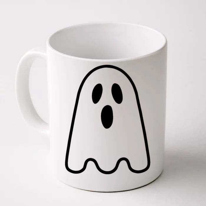 Ghost Adult Silly Ghost Face Costume Front & Back Coffee Mug