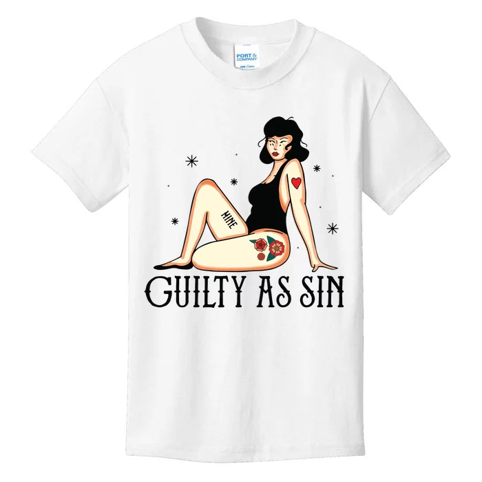 Guilty As Sin Kids T-Shirt