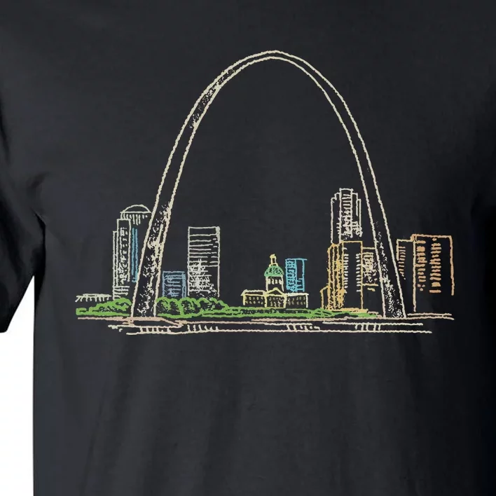 Gateway Arch St Louis Tall T-Shirt